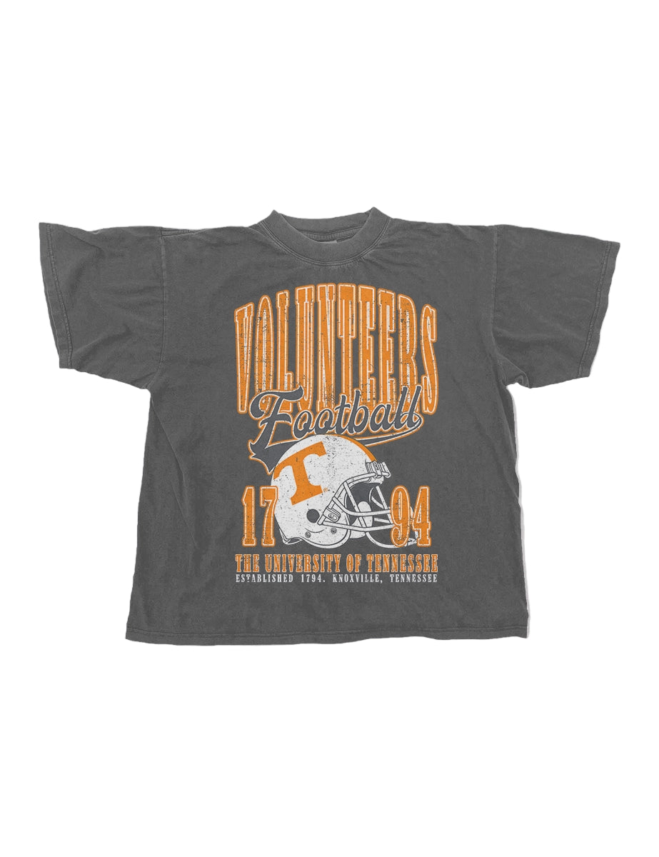 Grey TN Vol Football Oversized T-Shirt